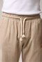 Linen Waist-Tie Baggy Trousers - 5