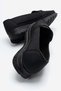 Women's Stoned Casual Shoes Black Denim Black - 4