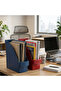 Desktop Document Rack 2 Pieces Blue and Red - 2