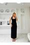 Textured Modal Dress with Gathered Waist and Zero Sleeves - 4