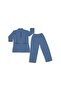 Housemaid Uniform/Nurse Uniform/Medical Scrub Set with Black Piping - Two Patch Pockets on Top, Comfortable & Durable (Grey, XXL) - 2