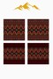 Digital Printed Soft Textured 4-Piece Throw Pillow Cover Set Krl0100 - 3