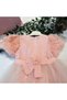 Girl's Tulle Dress - 100% Cotton - Powder - 6