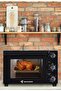 Electric Oven | 60L Black Oven with Timer, Temperature Control,(2200W) Rotisserie & Convection Functions (ME-EOV6001) - 3