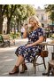 Women's Plus Size Skirt with Ruffle Pockets Lycra Combed Cotton Viscose Dress - 3