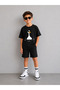 T-Shirt and Shorts Set for Boys and Girls, 100% Cotton, Summer Comfortable Fit, Printed Sports Casual Set (Shorts and T-Shirt Set)