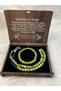 Peridot Stone Prayer Beads & Bracelet Set Special Design in Wooden Box - Green