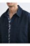 Nevavm Gabardine Comfortable Fit Shirt Collar Men's Jacket with Difference - 3