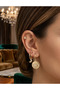 Brass Zircon Stone Star and Moon Model Gold Color 3-Piece Earring Set - 2