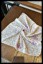 Lilac Floral Patterned 45X45 Summer Chiffon Scarf |   Women's Neck Hair Bag Accessory - 3
