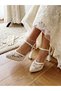 Women's 10 cm Platform Embroidered Bridal Shoes - 2