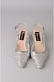 Seç 8526 Knitted Heel Shoes (Heel Height:7 cm) Silver - 3