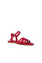 Women's Flat Sandals with Buckle Closure - 2