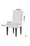 Chair Cover Plain Classic Model Chair Cover Bohemian Pattern Plain Chair Cover 1 Piece - 4