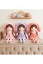 70cm Soft Plush Doll with Bunny Ears, Braided Hair & Colorful Dress - Oversized Cuddly Companion - 4