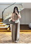 Bronze Garnished Blouse and Pants Set - 51391 - 8