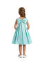 D'Daniela - Kiana Satin Sleeveless Party Dress - Turquoise - 1Y to 10Y - 3