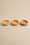 3-Piece Mini Bamboo Bowl Sauce Bowl Jam Bowl Snack Bowl