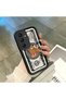 Samsung Galaxy S25 Fe Compatible High-Quality Cartoon Printed Shockproof Black Silicone Case