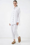 Women's Shirt Collar Viscose White Double Set - 5