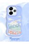 Redmi 13X Compatible Case Camera Protector Blue Silicone Couple Phone Case Landscape Pattern - 2
