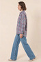 Women's Checkered Pattern Basic Oversize Cotton A. Tile Shirt - 8