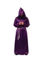 Halloween Sorcerer Costume Adult Purple - 3