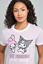 My Melody Print T-Shirt with Crew Neck and Short Sleeves - 4