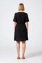 Women's Plus Size Double Breasted Lapel Short Sleeve Mini Dress Lined Woven Daily Casual Modern Stylish Elegant - 5