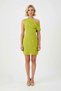 Women's Asymmetrical Shoulder Chiffon Mini Dress Single Sleeve Short Sleeve A-Line Cut Summer Woven Daily Casual Chic - 4