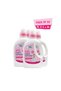 Gentle Baby Fabric Softener 2 Liters (Pack of 4) - Anti Bacterial, Dye-Free, Bleach-Free,Gentle, Baby & Kid safe 8 Liters