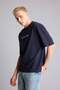100% Cotton Boxy Fit Crew Neck Back Print Short Sleeve T-Shirt I2356Ax26Sm - 4