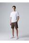 Brown Boys' Pique Shorts with Elastic Waist