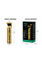 YMEI Professional Hair Trimmer, Cordless & Rechargeable USB Hair Clipper, Precision T-Blade Grooming Machine with Guide Combs, Gold - 5
