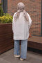 White Sequin Embroidered Shirt - 4