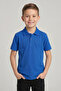 Unisex Kids Cobalt Blue Lacoste Polo Collar Short Sleeve School T-Shirt - 2