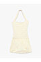Bürümcük Sleeveless Halter Neck Mini Balloon Dress - 3