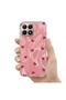 Xiaomi Mi 15t Compatible Case Pink Heart Silicone Case Red - 3