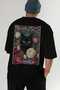31 Cats for the Sake of Cat Love Printed Black Oversize T-Shirt 100% Cotton Unisex Cat Lover Premium Design - 7