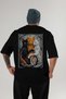 32 Cats for the Sake of Cat Love Printed Black Oversize T-Shirt 100% Cotton Unisex Cat Lover Premium Design - 2