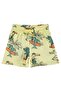 Surfer Animals 2-5 Years Old Shorts - Yellow