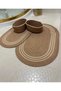 Jute, Wicker, Bathroom Mat Set, Bathroom, Set, Toilet Set, 4-Piece