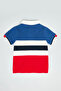 Color Block Polo T-Shirt with Short Sleeves - 2