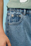 Washed Relaxed Jeans with Button Closure - 5