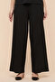 Textured Wide Leg Pants with Drawstring Waist