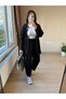 Modal Fabric Tracksuit Set Suitable for Women's Hijab Clothing with Balloon Pants Detail - 3