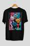 For the Love of Cats 15 Cats Printed Black Oversize T-Shirt 100% Cotton Unisex Cat Lover Premium Design