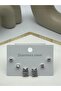 26Clk18 Silver Steel Earring Set with Cat Detail
