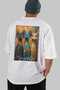 46 Cats for the Sake of Cat Love Printed White Oversize T-Shirt 100% Cotton Unisex Cat Lover Premium Design - 6