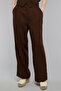 Solid Wide Leg Pants with Button Closure - 2